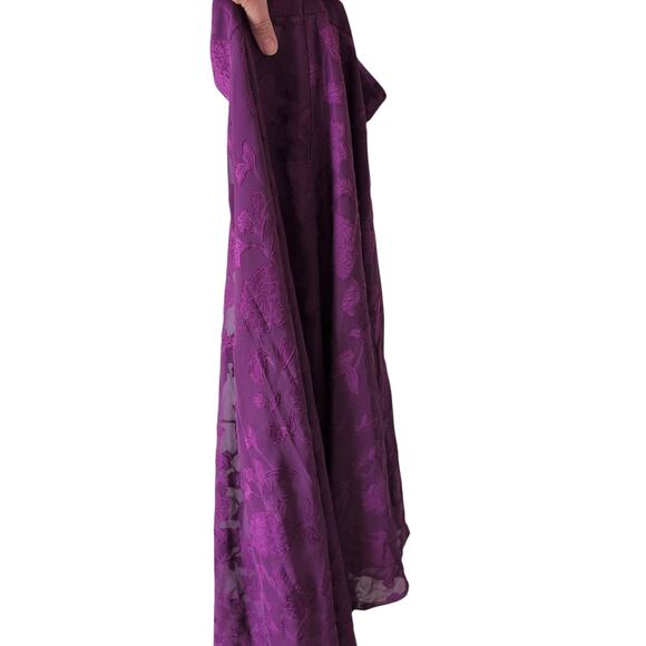 NWT Dark Pink London UK Womens Dress US 6 Purple Long Sleeve Maxi - Picture 2 of 10